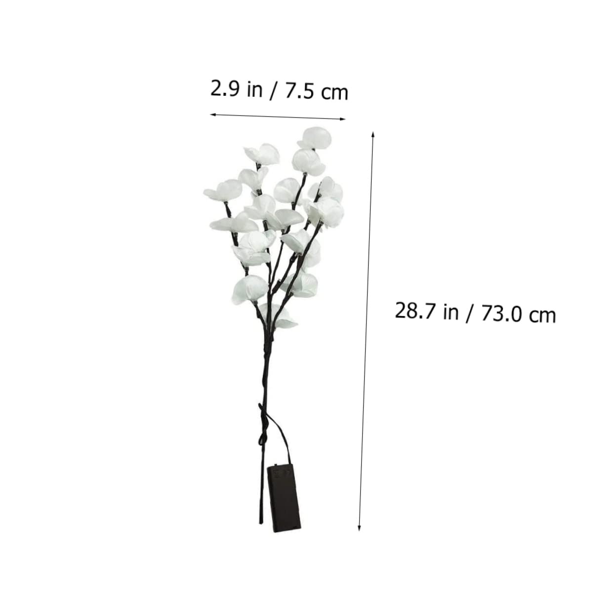 QUMIIRITY Creative LED Phalaenopsis Branch Light Simulation Decorative Lamp for Home and Garden Battery Operated for Events and Special Occasions
