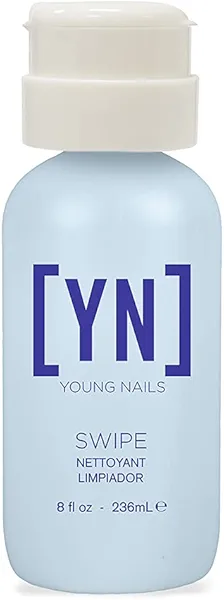 Young Nails Nail Swipe- Nail Dehydrator, Primer for Gel & Acrylic, Nail Prep Cleansing, Oil/Dust Remover for Gel Nail Polish, Acrylic Powder, 8 fl oz