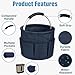 Ytingoo 17L (5 Gal) Foldable Cleaning Caddy with Handle - Portable Supply & Tool Organizer | Organizador de Limpieza para Accesorios (Blue)
