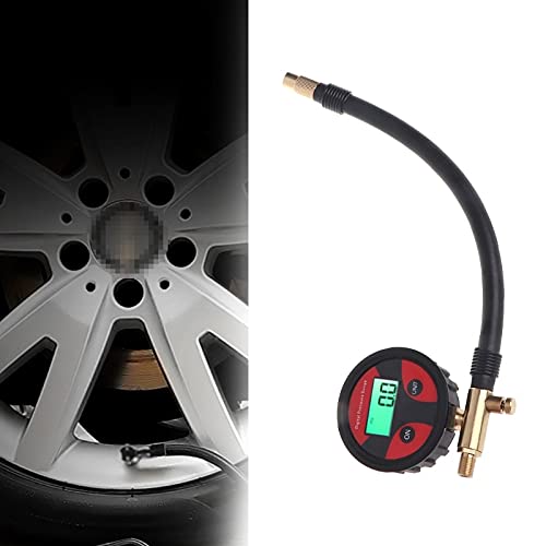 Manometro 0-200PSI Misuratore di pressione dell'aria Misuratore a quadrante Tester Misuratore di pressione digitale per pneumatici in rame in rame Strumento compatibile con auto, camion, bici, auto,