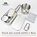 Pubgeer Portable Bushcraft Cooking Gear, Survival Cooking Kit, Canteen Cook Set, Wild Survival Equipment, Portable Cookware, Campfire Cooking Mess kit, Self Reliance, Solo Camping Cooking Kit