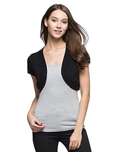 Image of Sofishie Trendy Short Sleeve Shrug Open Cardigan