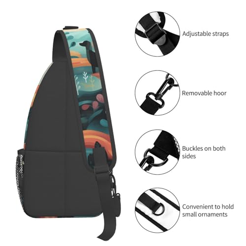 Bolso Pequeño Bandolera para Senderismo con Diseño de Teckel miniatura 5