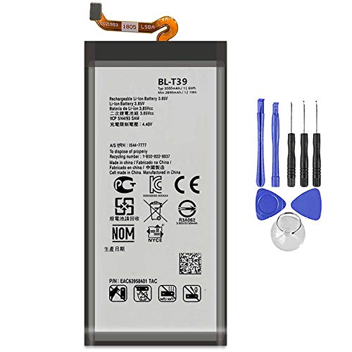 Batería compatible con LG BL T39 Q7 G7 Thinq Plus Fit BLT39 3000 mAh con kit de montaje incluido