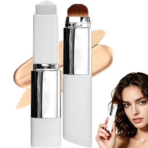 XINCHEN Faccelove Foundation Stick mit Pinsel Color Changing Foundation mit LSF 15 2026 Neu 2-in-1 Farbwechselnder Fondotinta Coreano Korean Foun Dation Makeup für Alle Hauttypen - Natürliche Farbe