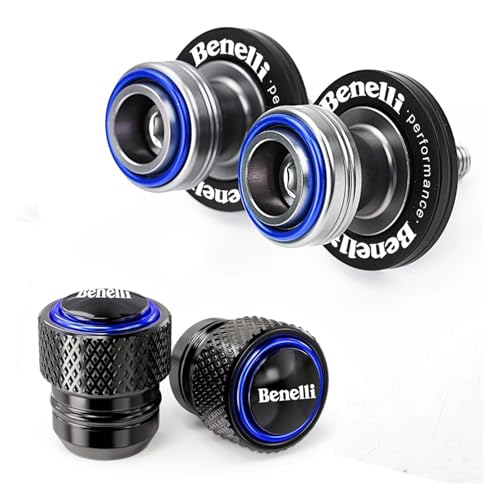 Protection d'essieu arrière TRK 702X 502X, vis béquille M6 moto et bouchon valve pneu bleu 2pcs