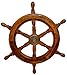 18" Ship Wheel Wooden: Pirate Boat Nautical Fishing