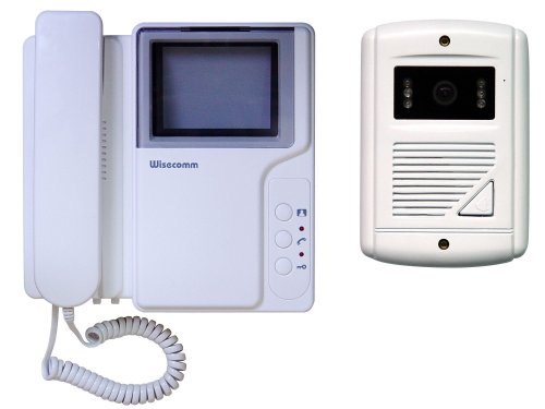 Wisecomm VDP1300 Black and White Video Door Phone - Medium (Cream)