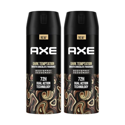 Axe Dark Temptation Long Lasting Deodorant Bodyspray For Men, 150ml (Pack of 2)
