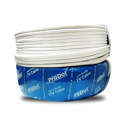Image of ProDot Premium 90 Meter Copper 3+1 CCTV Cable I A+ Quality Audio + Video Quality in All Weather -5 to 50