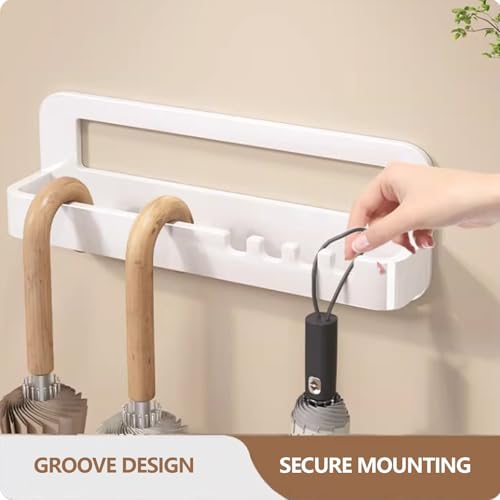 Porte-parapluies mural moderne double compartiment : la solution compacte peu encombrante - 6