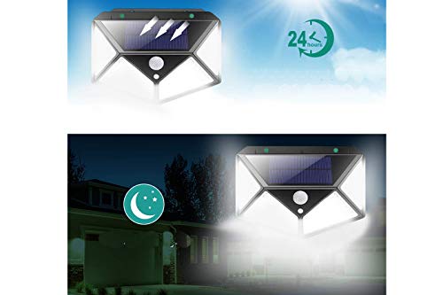 DRIWEI Faretto esterno pannello solare 114 led