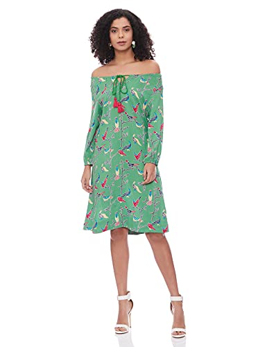 Image of Max Women's Rayon A-Line Ankle Length Ethnic Dress