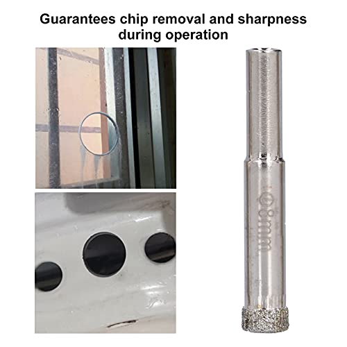 Kit de 8 brocas para perforar diamantes de aleación de acero miniatura 5