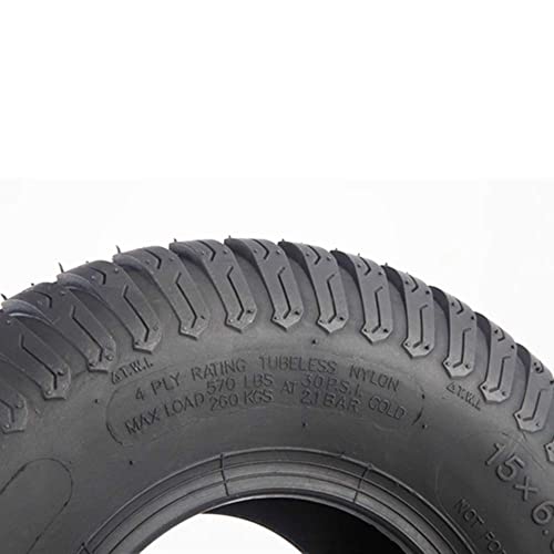 Motoos 15X6.00-6 Lawn Mower Turf Tires 15X6X6 Lawn Garden Tractor Golf Cart Tires 4Pr Tubeless Pack Of 2 #TOP5