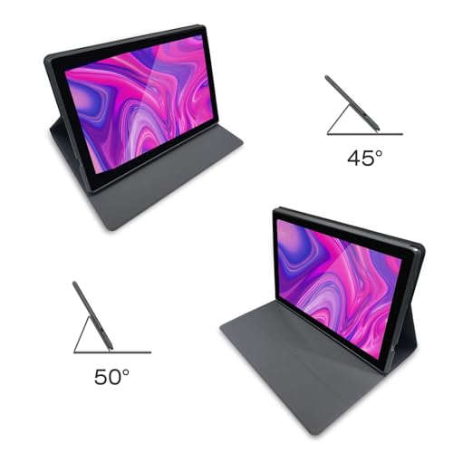 Image of Tablet Case for PlimPad P2, 10.1 inch Tablet Cover, Folding Stand Cover, Multiple Viewing Angles, Lightweight PU Protective Case, Plimpton