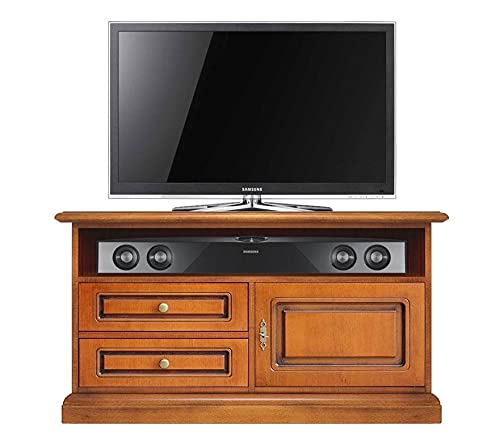 Mobiletto City, Mobile TV Con Base, 1 Vano A Giorno E 3 Cassetti Bianco Opaco Ossido Grigio Cemento 178 X Dimensioni Variabili X 39 Cm