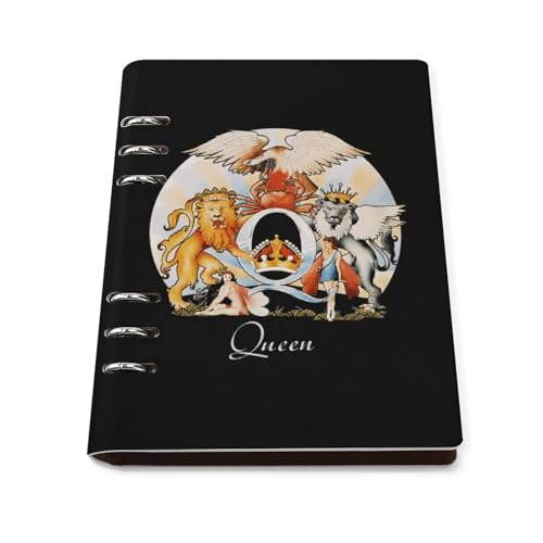 ノート Queen クイーン バンド メモ帳 バインダーノート A5 6穴 90枚 てちょう ハードカバー メモ ンダー A5サイズ 横罫線 ??本 文房具 オフィス用品 ルーズリーフ 学生 キャンパス おしゃれ プレゼント 贈り物