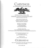 Carvings: a Comprehensive Auction. Nassau County Museum of Art-June 26 & 27, 1993 B000H4RMDM Book Cover