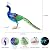 YEAHOME Garden Decor Outdoor Statues, 24.4" Large Metal Peacock Standing Yard Art, Blue Green Bird Lawn Sculptures Garden Decor for Outside Patio Porch Backyard