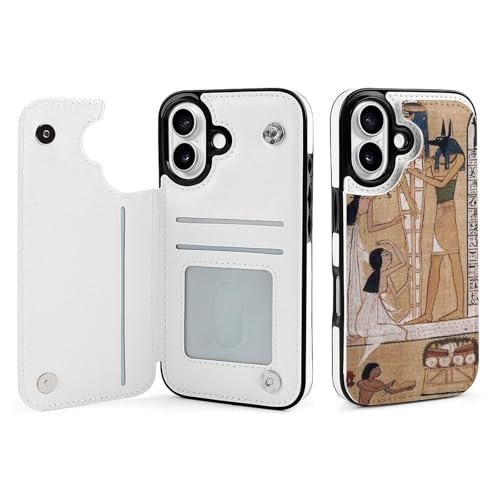 ���҂̏� �Ñ�G�W�v�g iPhone 16 �P�[�X �蒠�^ �_�b�t�B�[ �V�F���[���C �X�e�����[ �A�j�� �S�@��Ή� �J�[�h���[ �X�}�z�P�[�X ���z�^ �J�o�[ �g�уP�[�X ������� �S�ʕی� Pu���U�[ �X�^���h�@�\ ���� �v���[���g