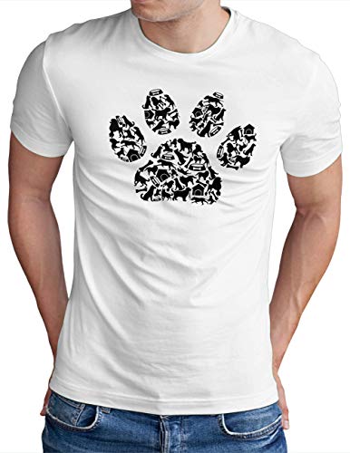 T-shirt patte de chien OM3 homme pour célébrer votre fidèle compagnon