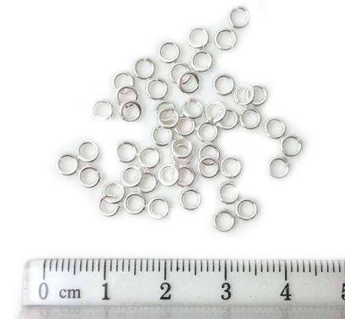 Sterling Silver Open Jump Rings 4Mm 20 Gauge (50 Rings) From Craftwire #TOP1