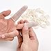 RIKWOG Finger Cot, Medium Finger Protectors Latex Anti-Static Finger Covers, Finger Tip Protect Keeping Dressing Dry and Clean Disposable Finger Gloves White(approxi 135pcs)