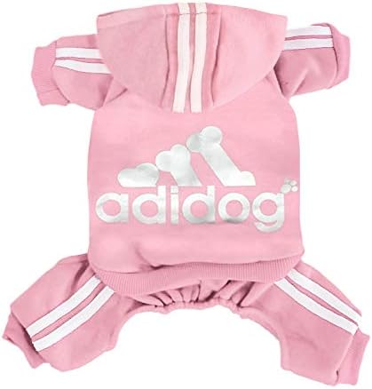 Trudz PET Adidog Dog Hoodies, Rdc Pet Dog Sweater, 4 Legs Jumpsuit Warm Sweat Shirt, Cotton Jacket Coat for Small Dog Medium Dog Large Dog Cat
