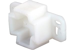 Prime-Line R 7261 White Plastic Center Drawer Track Rail Support Bracket (2-Pack)