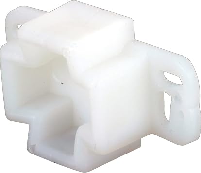 Prime-Line R 7261 White, Plastic, Center Rail Drawer Track Rail Support Bracket 2 Pack