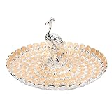 BAOFUYA Snack Paacock Assiette, Conception Exquise de Conception de Bijoux Décoratif Dish...