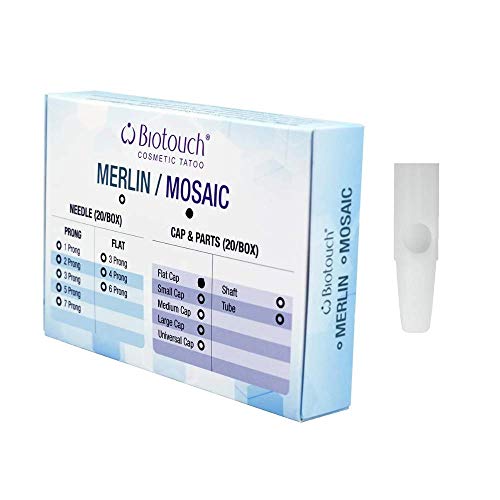 Biotouch Mosaic Machine Accessories Flat Needle Caps 20 Pieces Permanent Makeup #TOP16
