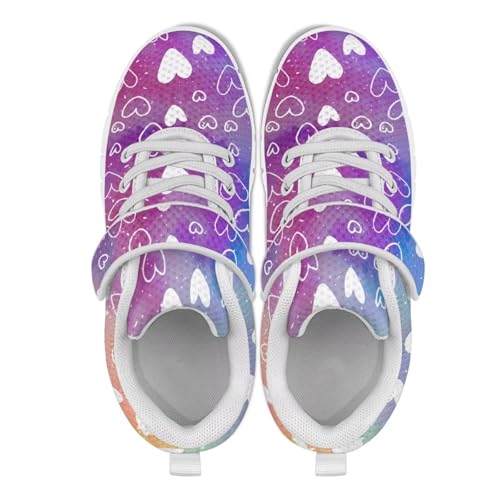 Girls Cute Heart Sneakers Kids Single Buckle Sneakers Children Low Top Breathable Running Mesh Shoes3