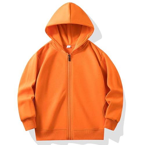 Hoodies for Teen Girls Boys Zip up Big Kids Hooded Sweatshirt Long Sleeve Loose Lightweight Fall Pocket Jackets Coats