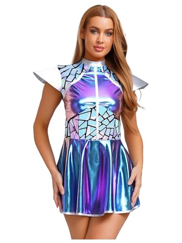 Costume d'astronaute haut de gamme robe de fête spatiale à capuche