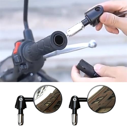 Rétroviseur de guidon de moto modifié pliable et orientable