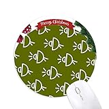 Satellitenantennen Seal Patterns Round Rubber Maus Pad Weihnachtsbaum Mat