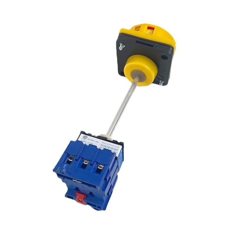 Red Yellow Pad-Lock with Extension Arm Isolator Switch 3 Phase On-Off Rotary Cam Selector
