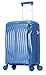 DK Luggage Carry-on 20” Cabin EasyJet, BA, Jet 2 Hard Shell Approved Hand Luggage Polypropylene Suitcase 4 Wheel Spinner Luggage (Blue ST81, Cabin)