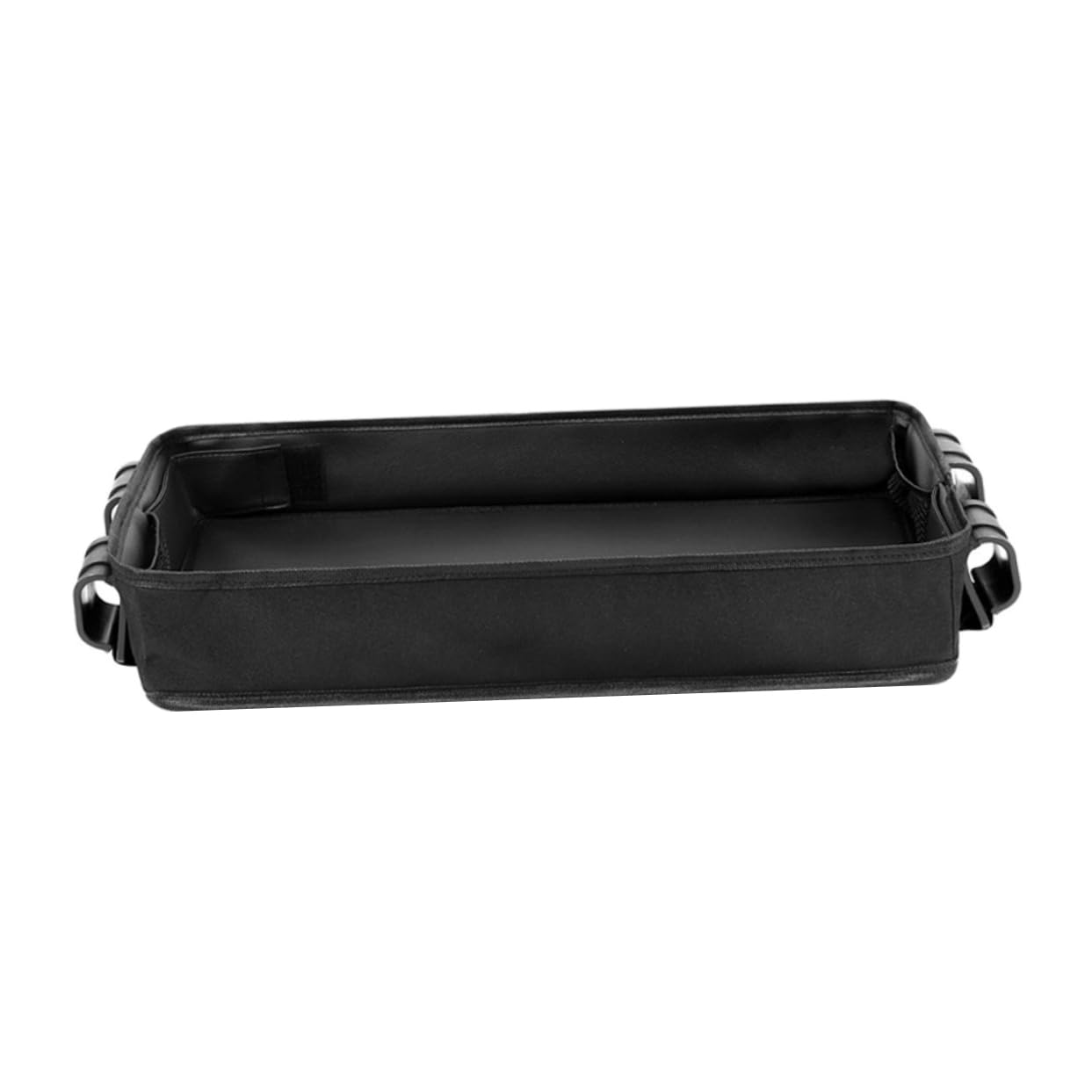Tablette de Poussette à Clipser, Plateau Snack Noir en Toile pour Voyage