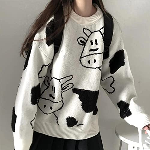 Gothic Sweater Harajuku Pullover Cute Sweater Sports Leisure Trend Warm Sweater Street Lazy Jacquard Hip Hop2