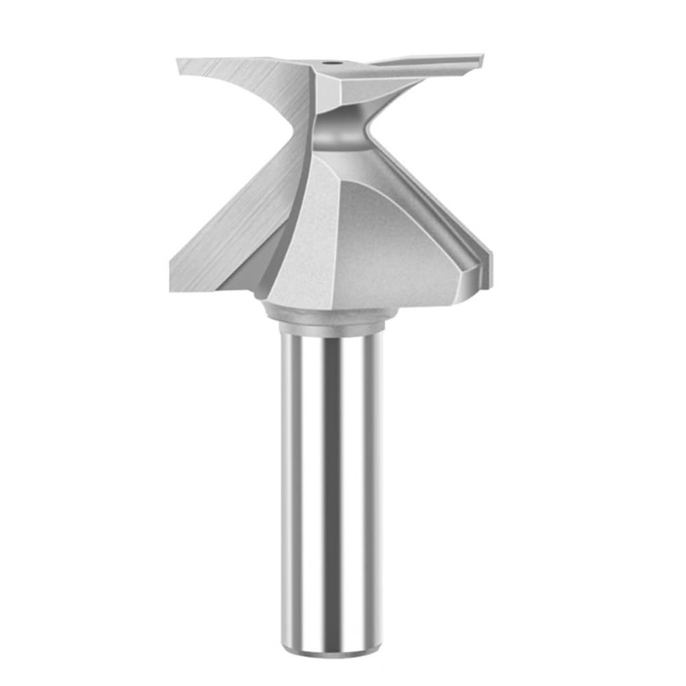 Kznifmk Arc Bending Integrated Forming Knife Router Bits R18x1/2inch Woodworking Circular Bending Grooving Tool for Router Table