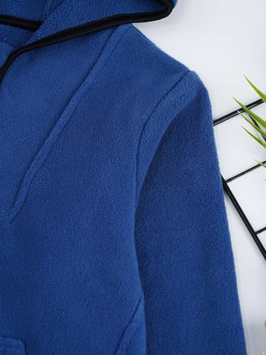 Kids Girls Boys Hoodie Warm Fleece Lined Jacket Hooded Sweatshirt Long Sleeve Zipper Pullover Casual Top4