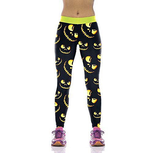 Leggings de yoga de Halloween WQHPLMD mallas de compresión de alta cintura para mujer