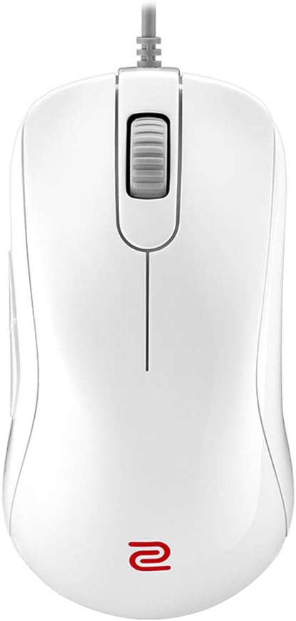 BenQ Zowie S2 Symmetrical Gaming Mouse for Esports White Edition | Professional Grade Performance | Driverless | Glossy Coating | Small Size (Renewed)