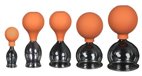 5er Schröpfglas-Set mit Ball 20-30-40-50-60mm zum professionellen, medizinischen,feuerlosen Schröpfen mundgeblasen, handgeformt, Schröpfglas, Schröpfgläser, Lauschaer Glas das Original Cover