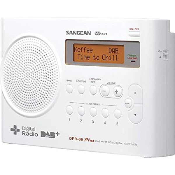 Sangean A500180 Radio DPR-69 DAB Bianca