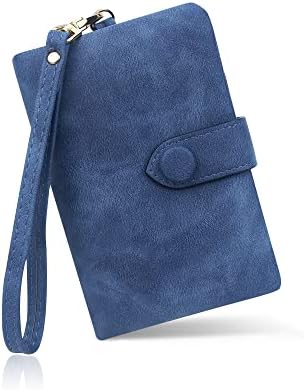 conisy Small Wallet for Women, Leather Bifold Multiple Card Slots Ladies Purse with RFID Protection (Olive Green)