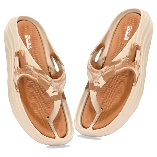Image of DOCTOR FEEL SOFT Men Cushioned Thong Slippers with Soft Footbed, Lightweight Comfortable Everyday Wear Slippers, Flexible Sole for Indoor Outdoor Use and Relaxed Walking